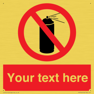 Custom prohibition no aerosol